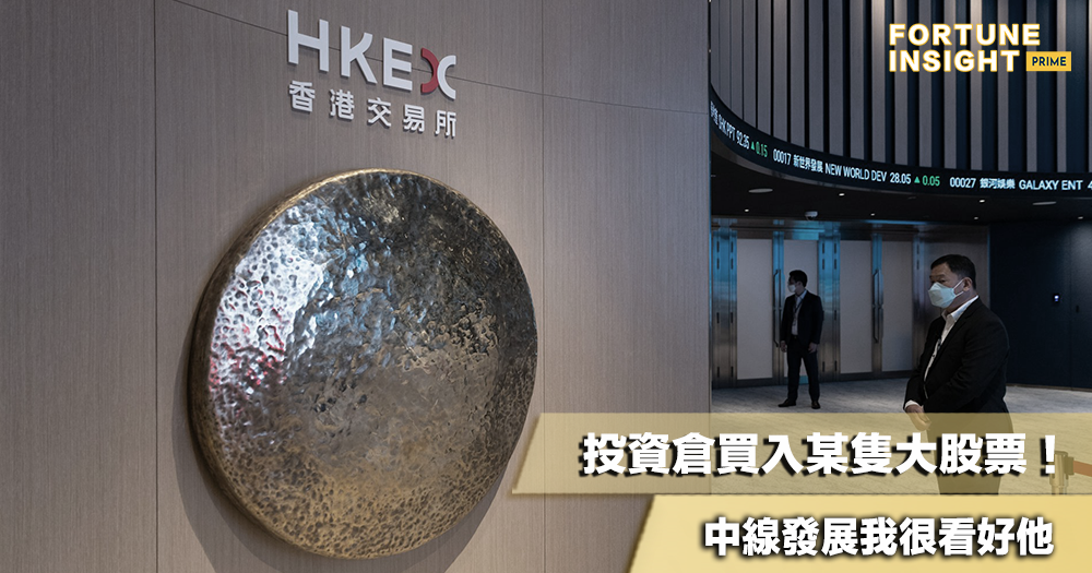 投資倉買入某隻大股票！｜中線發展我很看好他